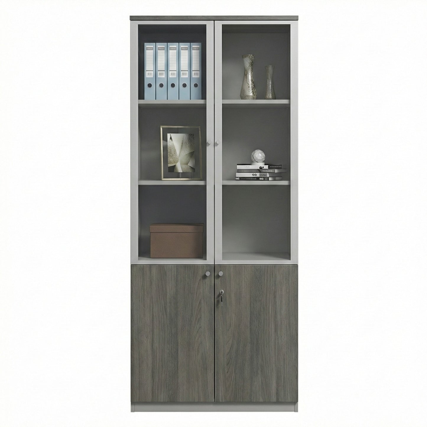 Two Door Wooden Office Cabinet in Sharjah – TSG-660