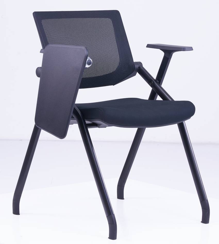 Mesh Back Chair with Writing Pad & Folding Leg – HY-128C