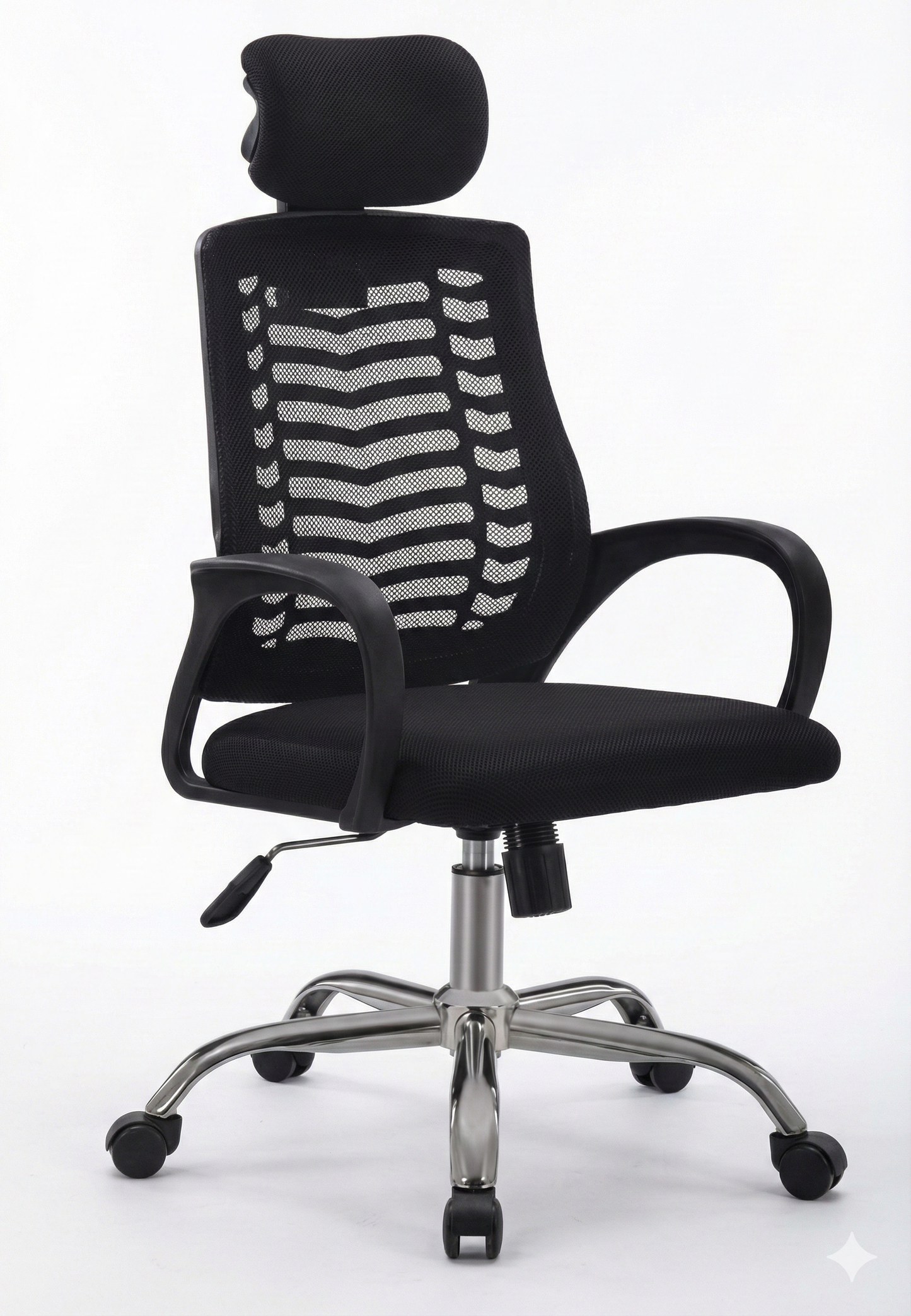 Medium Back Office Chair, Headrest, Chrome Base - DAN 5003