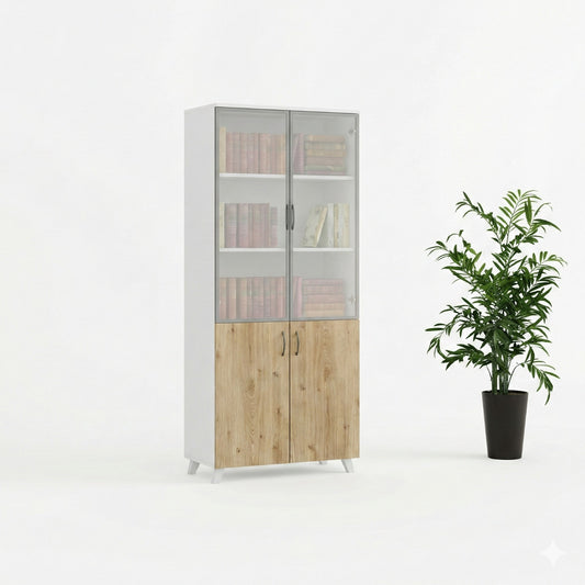 2-Door Office Bookcase Cabinet in Dubai – TSG-61-MP