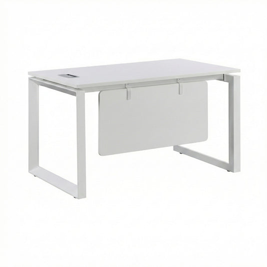 Simple Staff Office Desk with Metal Legs in Abu Dhabi – TSG-SM