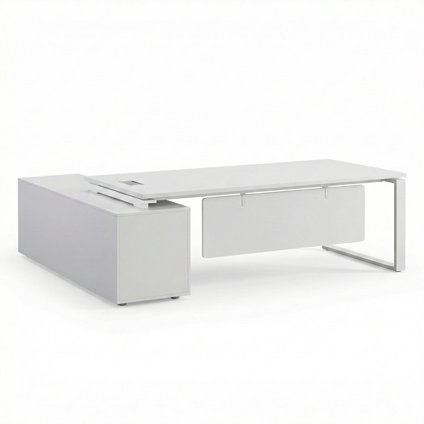 Premium White Executive Office Desk in Sharjah – TSG-EXWH