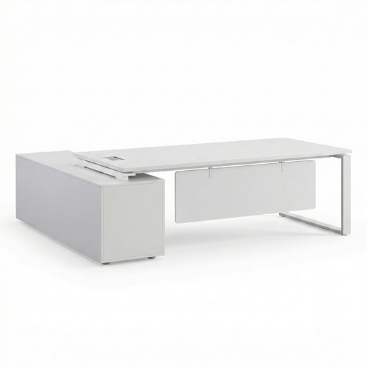 Premium White Executive Office Desk in Sharjah – TSG-EXWH