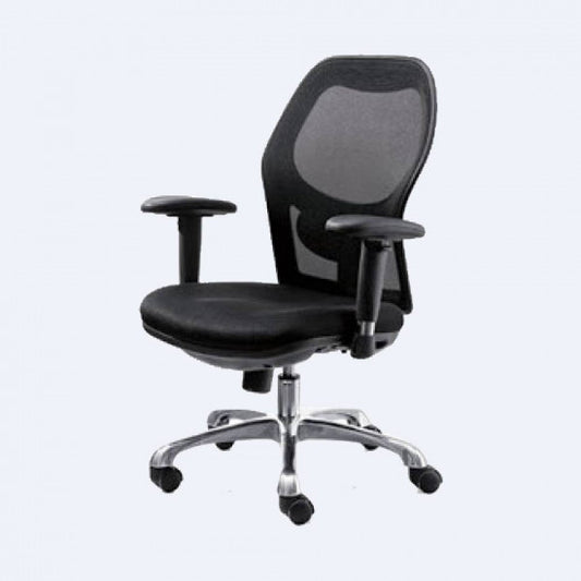 Medium Back Office Chair with 2D Armrest & Lumbar Support – HC-096B1