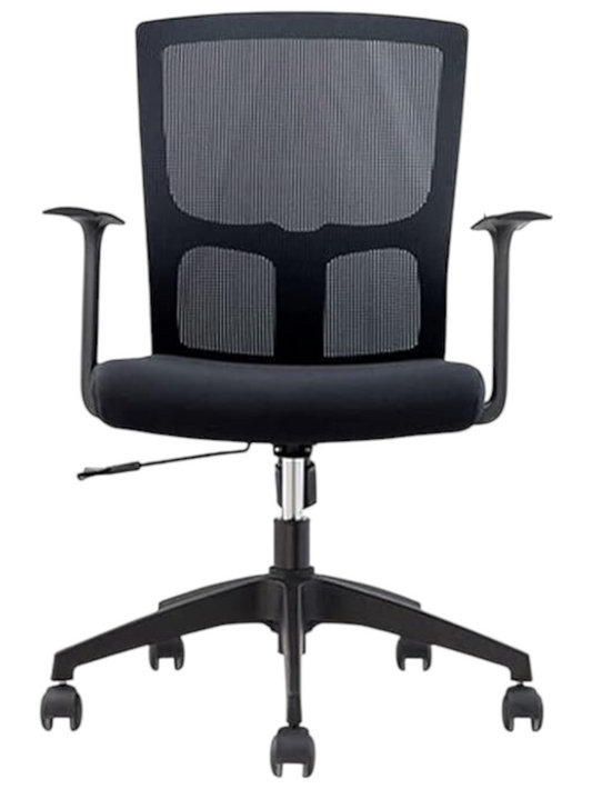 Office Chair with Black PP Frame & Fixed Armrest – HC-183B