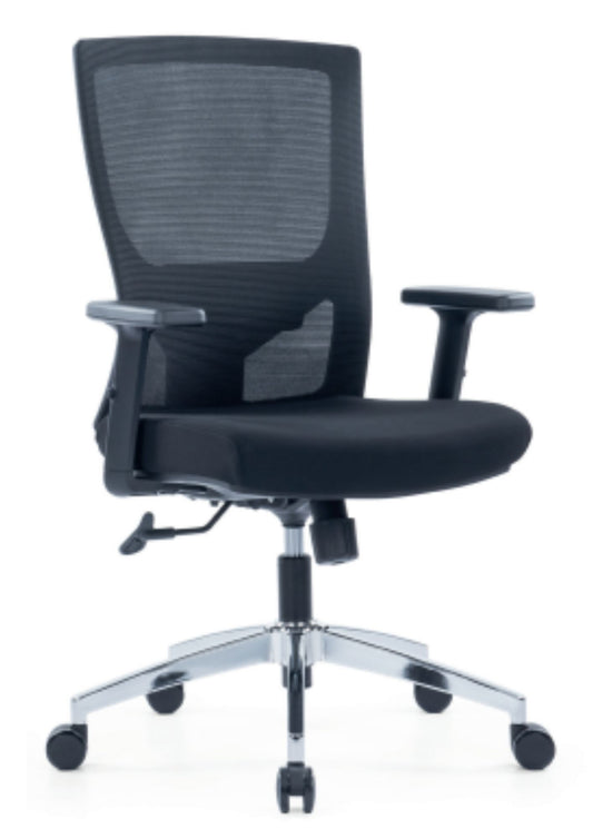Medium Back Office Chair with Adjustable Armrest & Lumbar – HC-229B
