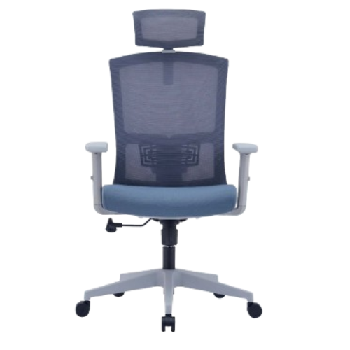Mesh Office Chair with Adjustable Headrest & Armrest – U-037A-HS