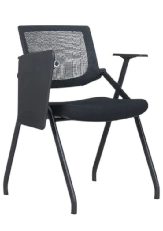 Folding Chair with Writing Pad, Mesh Back & Sliding Armrest – YH-128C